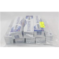 BAG OF ASSORTED TOOTHPASTES.