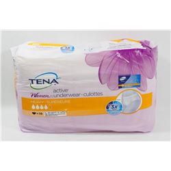 PACK OF 16 TENA HEAVY ACTIVE UNDERWEAR SIZE LARGE.