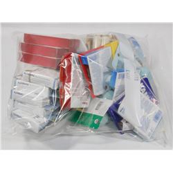 BAG OF ASSORTED LIP BALMS.