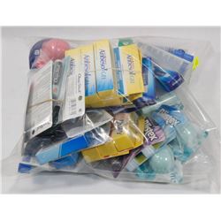 BAG OF ASSORTED LIP BALMS.