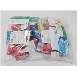 BAG OF ASSORTED LIP BALMS.
