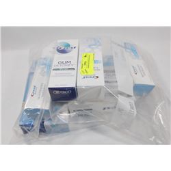 BAG OF ASSORTED TOOTHPASTES.