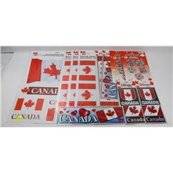 BUNDLE OF CANADIAN STICKERS/ WINDOW CLINGS