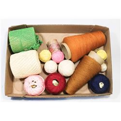 ASSORTED WOOL YARN BLENDS FLAT