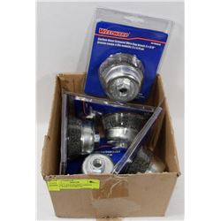 CASE OF 5 WESTWARD CARBON STEEL WIRE CUP BRUSH