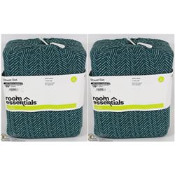 TWO JERSEY TWIN XL SHEET SETS