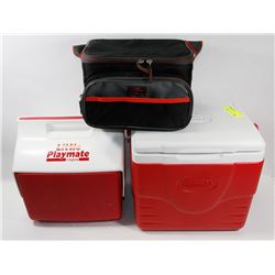 LOT OF 3 COOLERS.