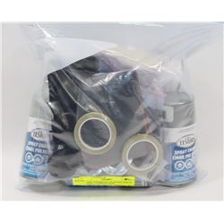 BAG OF ASSORTED TESTORS SPRAY ENAMEL, CEMENT AND