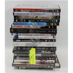 LOT OF ASSORTED DVDS.