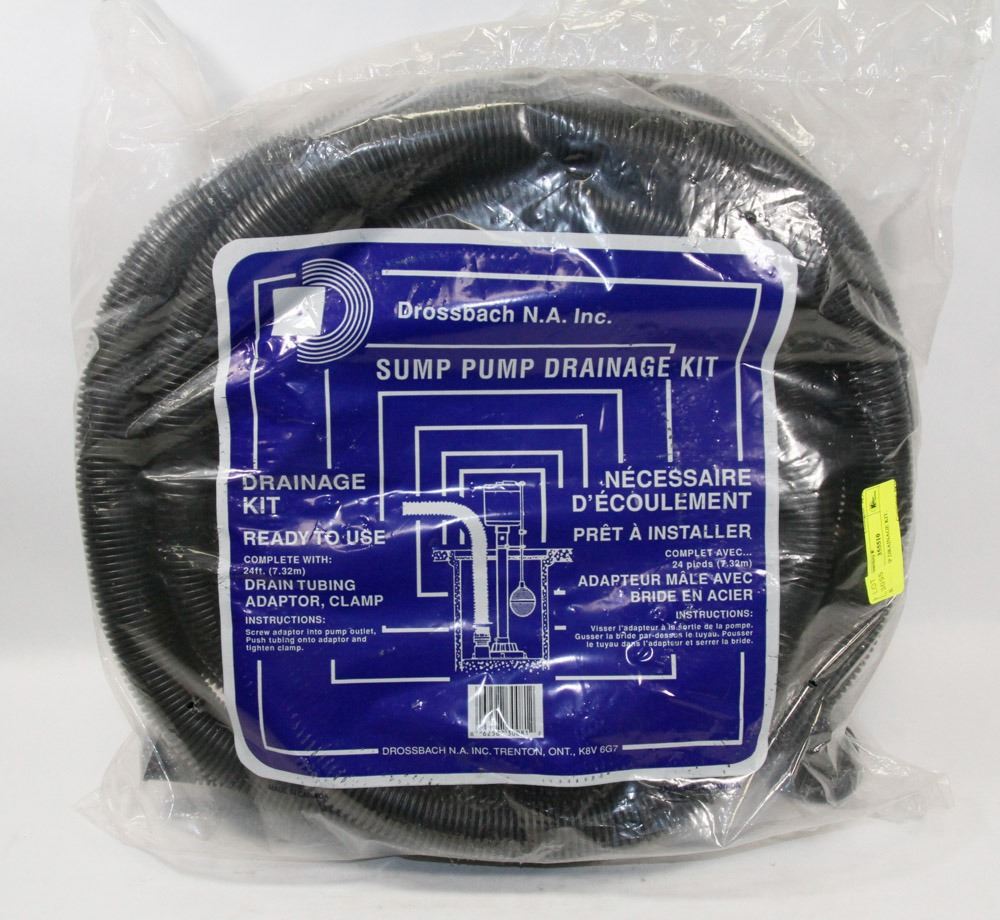 SUMP PUMP DRAINAGE KIT.