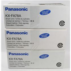 LOT OF 3 PANASONIC DRUM UNIT KX-FA78A.