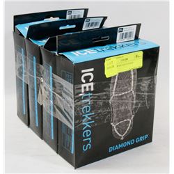 4 NEW PAIR OF ICE CLEATS