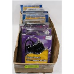 TRAY OF PLAYSTATION & GAME CUBE GAME SWITCHES