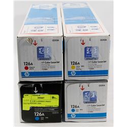 LOT OF 4 HP LASERJET PRINT CARTRIDGES 126A