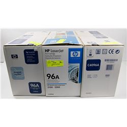 LOT OF 3 LASERJET 96A PRINT CARTRIDGES.