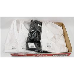 LOT OF 4 NEW LADIES VAN HEUSEN DRESS SHIRTS.