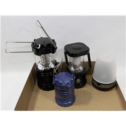 LOT OF 4 EDDIE BAUER 100 LUMEN CAMP LANTERNS