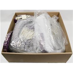 BOX OF 725 PURPLE AND SILVER DRESS-UP BELTS