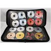 Image 1 : NYLON CD/DVD WALLETS X2, INCLUDES 240 MUSIC CDS