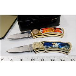 LOT OF 2 FOLDING KNIVES