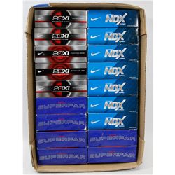 FLAT OF ASSORTED NIKE RECLAIMED GOLF BALLS.