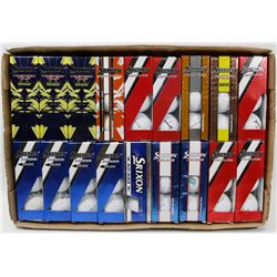 FLAT OF ASSORTED SRIXON RECLAIMED GOLF BALLS.