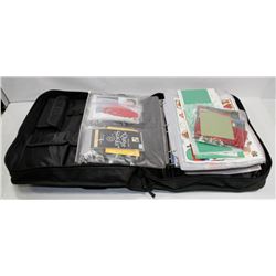 BAG WITH ASSORTED SCRAPBOOKING SUPPLIES