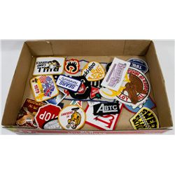 FLAT OF VARIOUS PATCHES.