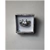 Image 1 : 15)  WHITE TOPAZ 2 PCE WEDDING SET