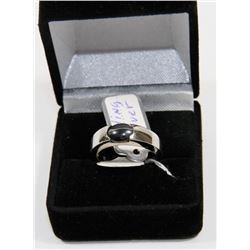 STERLING 925/SILVER ONYX SIZE 7.