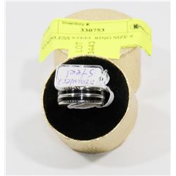 STAINLESS STEEL RING SIZE 9.