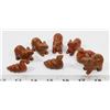 Image 1 : 8 SUN STONE ASSORTED CRYSTAL CARVED ANIMALS.