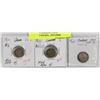 Image 1 : LOT OF 3 CANADA COINS, 1904,1910-NICKEL, 1910 DIME