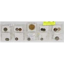 LOT OF ASSORTED WORLD COINS