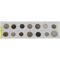 LOT OF ASSORTED WORLD COINS