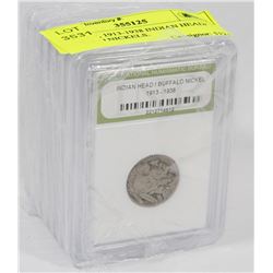 LOT OF 7, 1913-1938 INDIAN HEAD/ BUFFALO NICKELS.