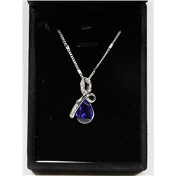 DARK BLUE FASHION NECKLACE