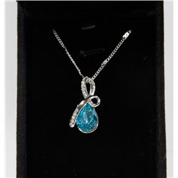 AQUA GREEN FASHION NECKLACE