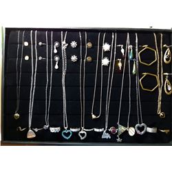 1) DISPLAY CASE & JEWELRY.