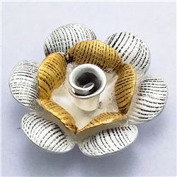 66) STERLING SILVER 2 TONE PENDANT