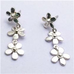 46) STERLING SILVER STUD EARRINGS