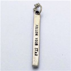 29) STERLING SILVER CUBIC ZIRCONIA PENDANT