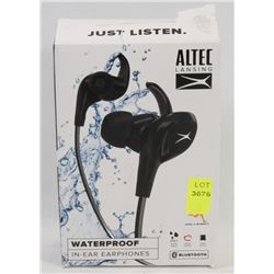 ALTEC LANSING BLUETOOTH WATERPROOF EARPHONES