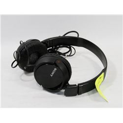 FOLDING SONY HEADPHONES BLACK