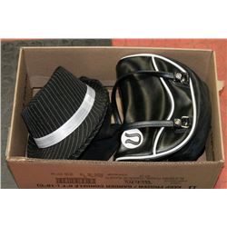 LULULEMON PURSE, 3 HATS