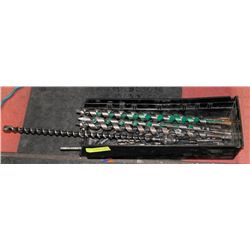 TRAY OF ASSORTED AUGER BITS