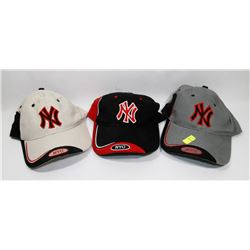 BUNDLE OF 3 NY BALL HATS