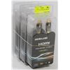 Image 1 : LOT OF 3 NEW HDMILABS HDMI 6FT CABLES.