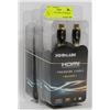 Image 1 : LOT OF 3 NEW HDMILABS HDMI 6FT CABLES.