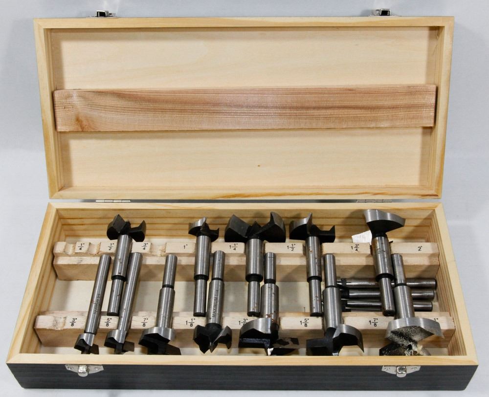 MAXIMUM FORSTNER BIT SET.